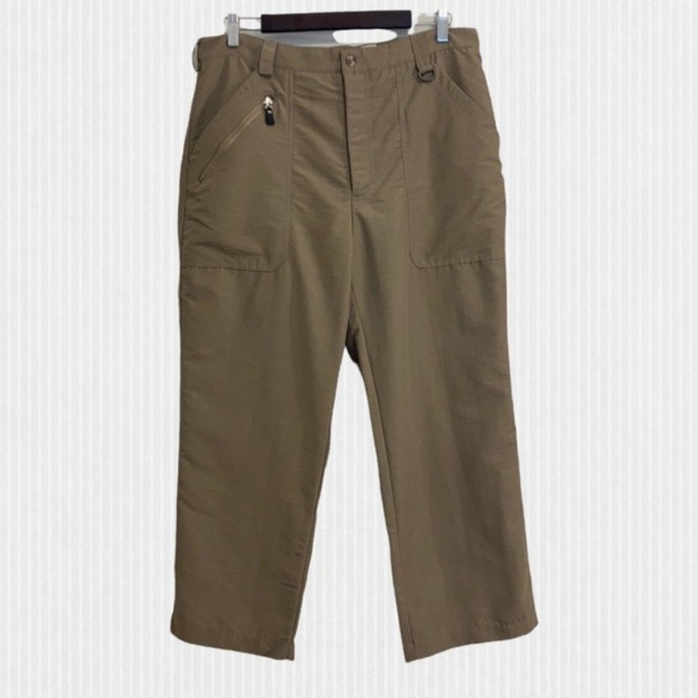 Tilley Lightweight Utility Uniform Travel Crop Pants Tan